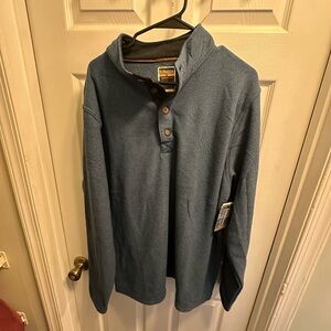Burnside Blue Turtleneck Sweater for Men. Inside is super soft like a blanket!